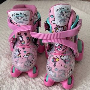 Hello Kitty Pink and Teal Roller Skates